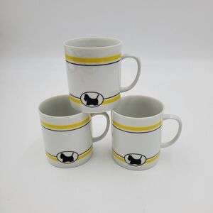 Department 56 Coffee Mug Scottie Cafe Dog Set Of 3